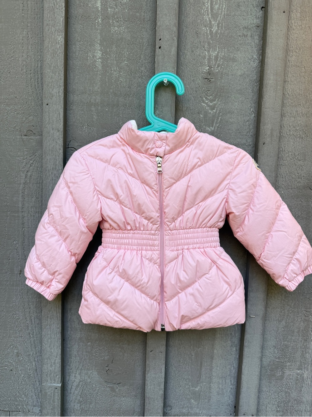 Authentic Moncler Enfant Aleen Pink Down Jacket 12-18M